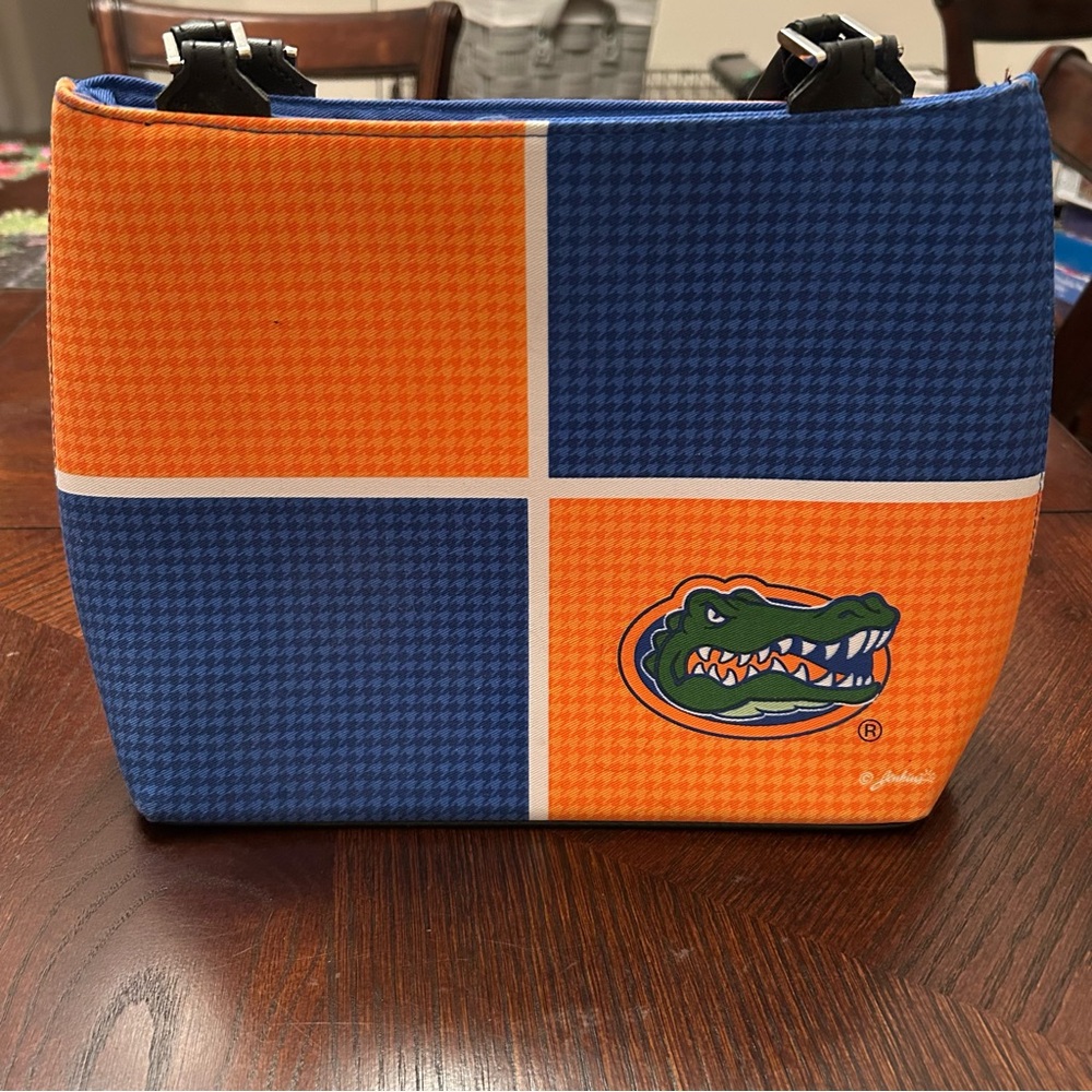 University Of Florida Gators Logo Purse Orange And Blue Handbag